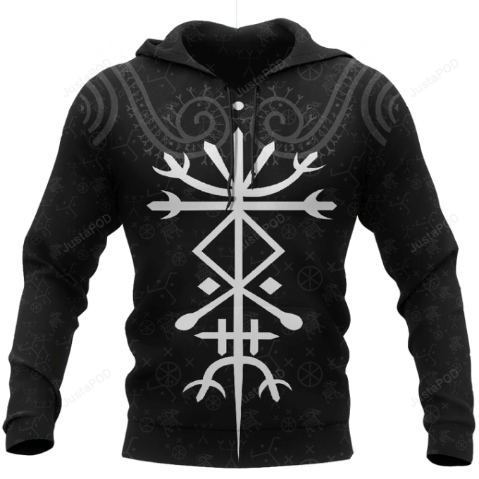 Iceland Vikings Tattoo 3D All Over Printed Hoodie, Zip- Up Hoodie 1