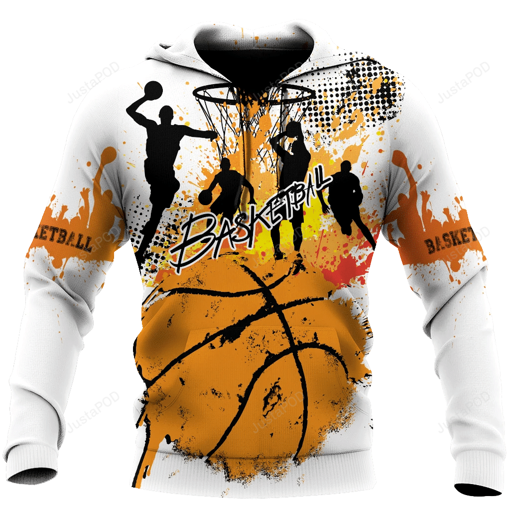 Basketball 3D All Over Printed Hoodie, Zip- Up Hoodie 4