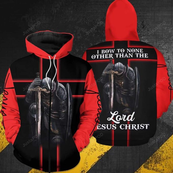 I Bow To None Other Than The Lord 3D All Print Hoodie, Zip- Up Hoodie 1