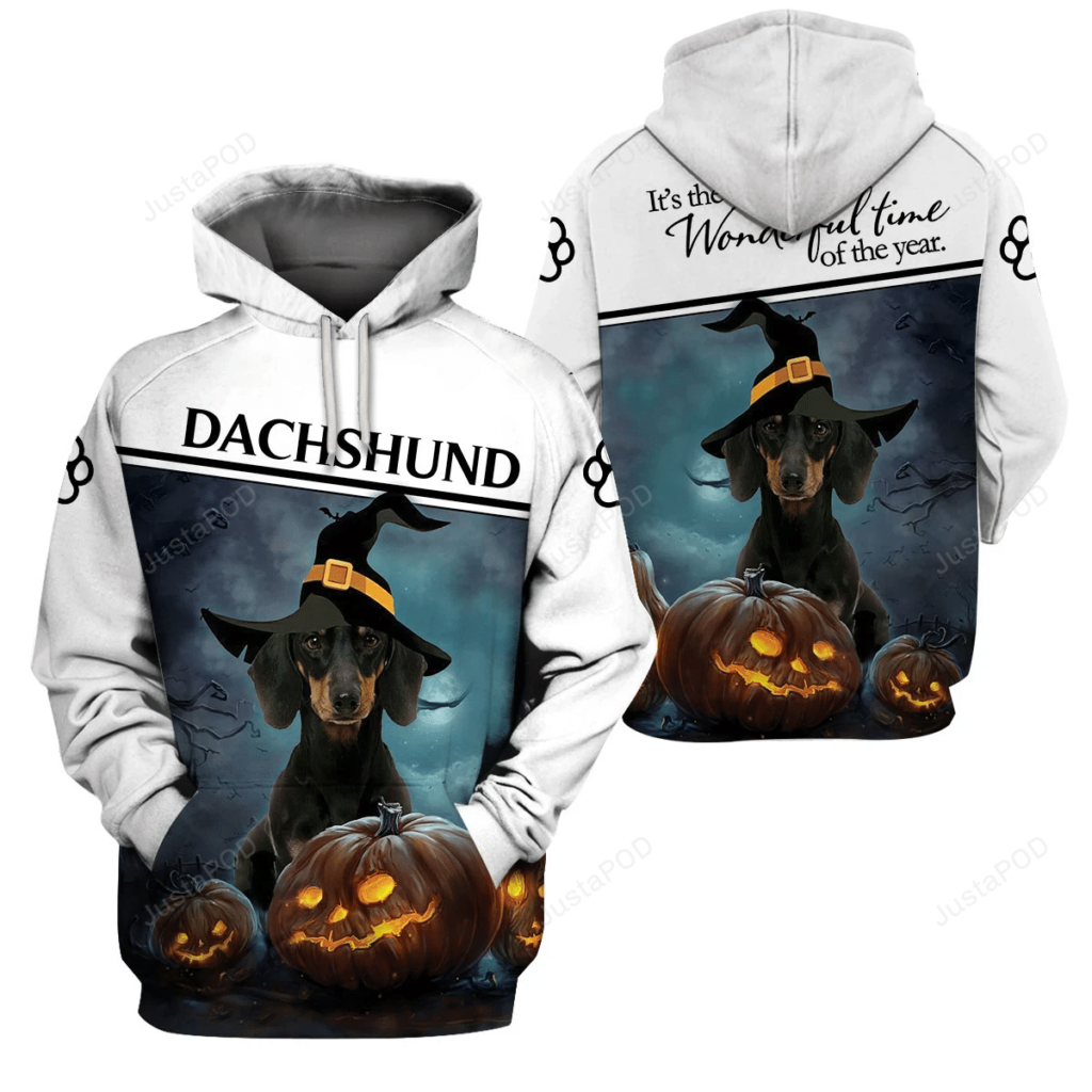 Dachshund Dog 3D All Over Print Hoodie, Zip-Up Hoodie 4