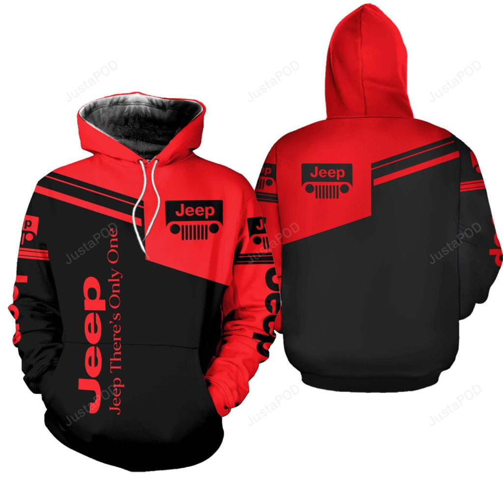 Jeep There’s Only One 3D All Print Hoodie, Zip- Up Hoodie 4