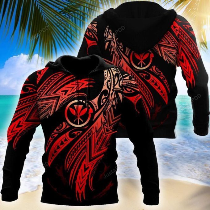 Hawaii Polynesian 3D All Over Print Hoodie, Zip-Up Hoodie 1