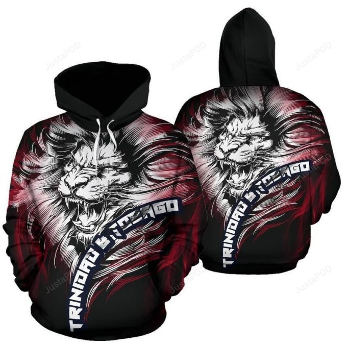 Trinidad And Tobago Lion 3D All Over Printed Hoodie, Zip- Up Hoodie 1