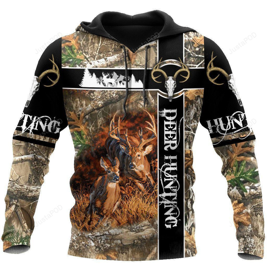 Deer Hunting Camouflage 3D All Over Print Hoodie, Zip-Up Hoodie 4