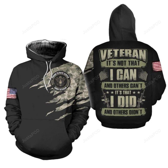 Proud To Be Us Army Veterant 3D All Print Hoodie, Zip- Up Hoodie 1