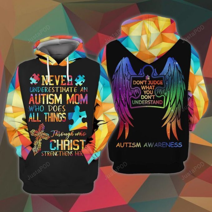 Autism 3D All Over Printed Hoodie, Zip- Up Hoodie 1