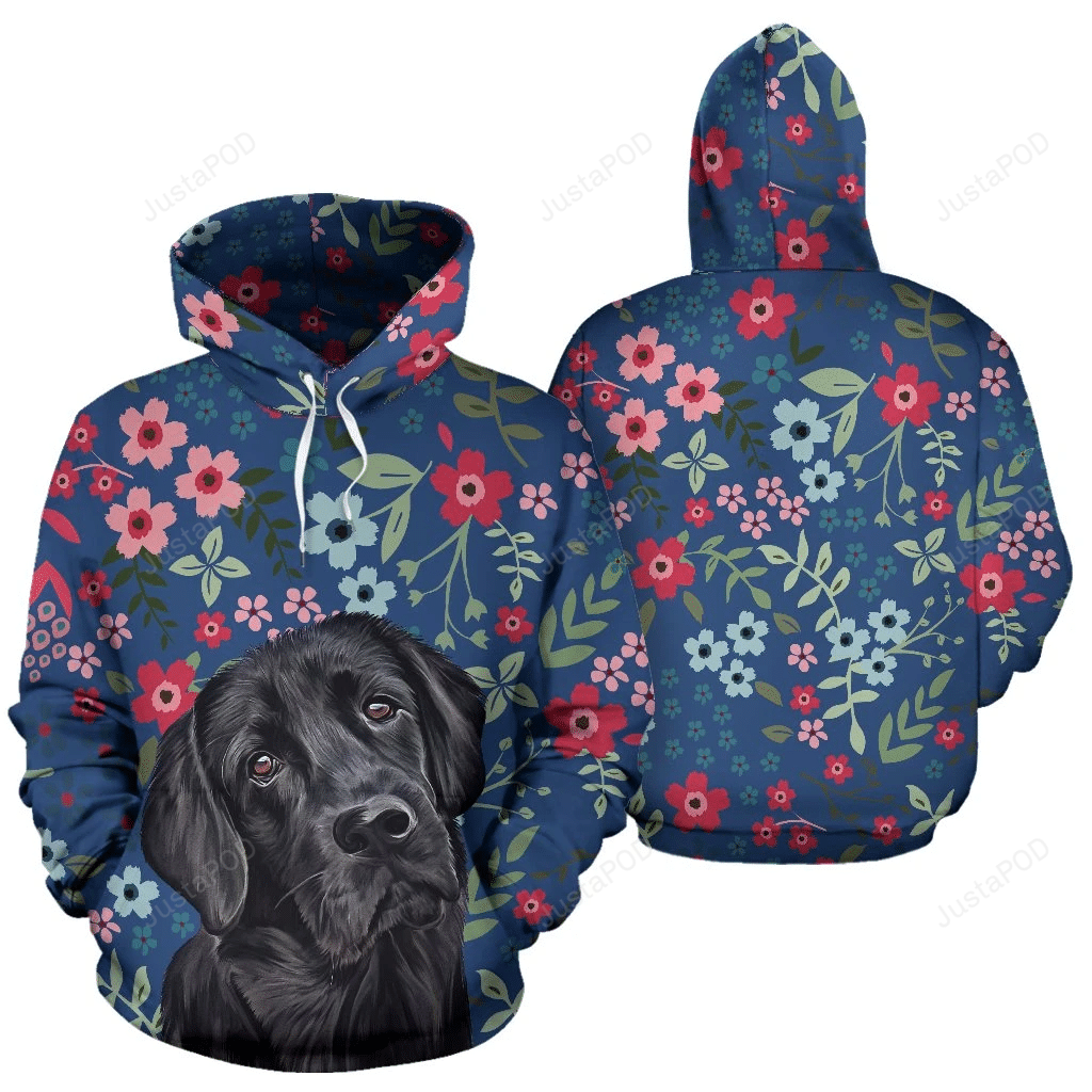 Black Lab 3D All Over Printed Hoodie, Zip- Up Hoodie 4