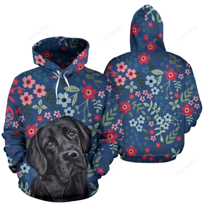 Black Lab 3D All Over Printed Hoodie, Zip- Up Hoodie 1