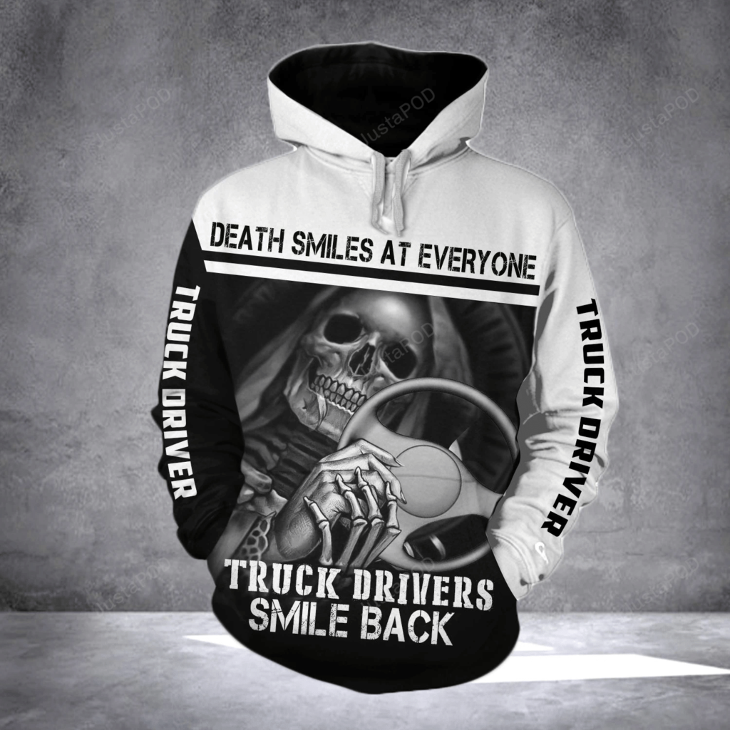 Trucker Smile Back 3D All Over Printed Hoodie, Zip- Up Hoodie 4