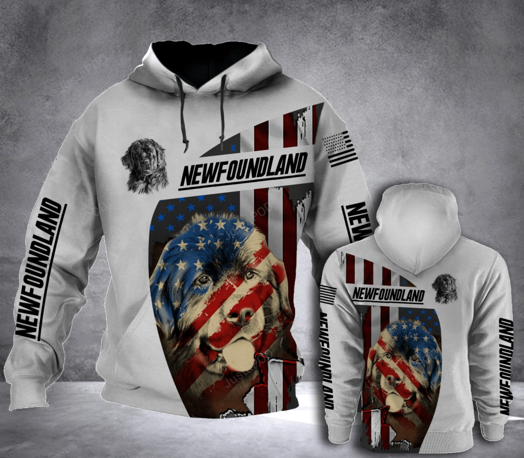 Newfoundland 3D All Over Printed Hoodie, Zip- Up Hoodie 4