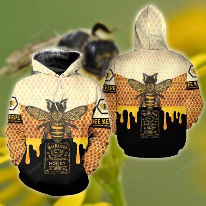 Bee Keeper 3D All Print Hoodie, Zip- Up Hoodie 1