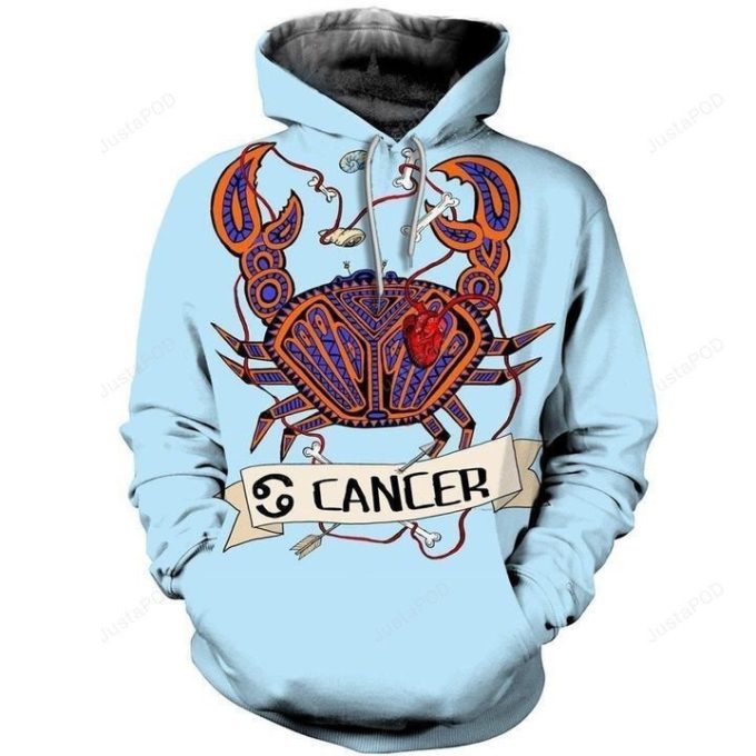 Cancer Zodiac 3D All Over Printed Hoodie, Zip- Up Hoodie 1