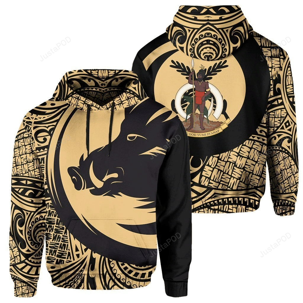 Vanuatu Tribal 3D All Over Printed Hoodie, Zip- Up Hoodie 4