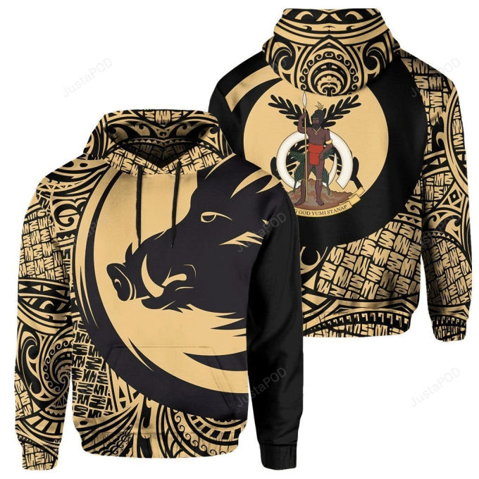 Vanuatu Tribal 3D All Over Printed Hoodie, Zip- Up Hoodie 1