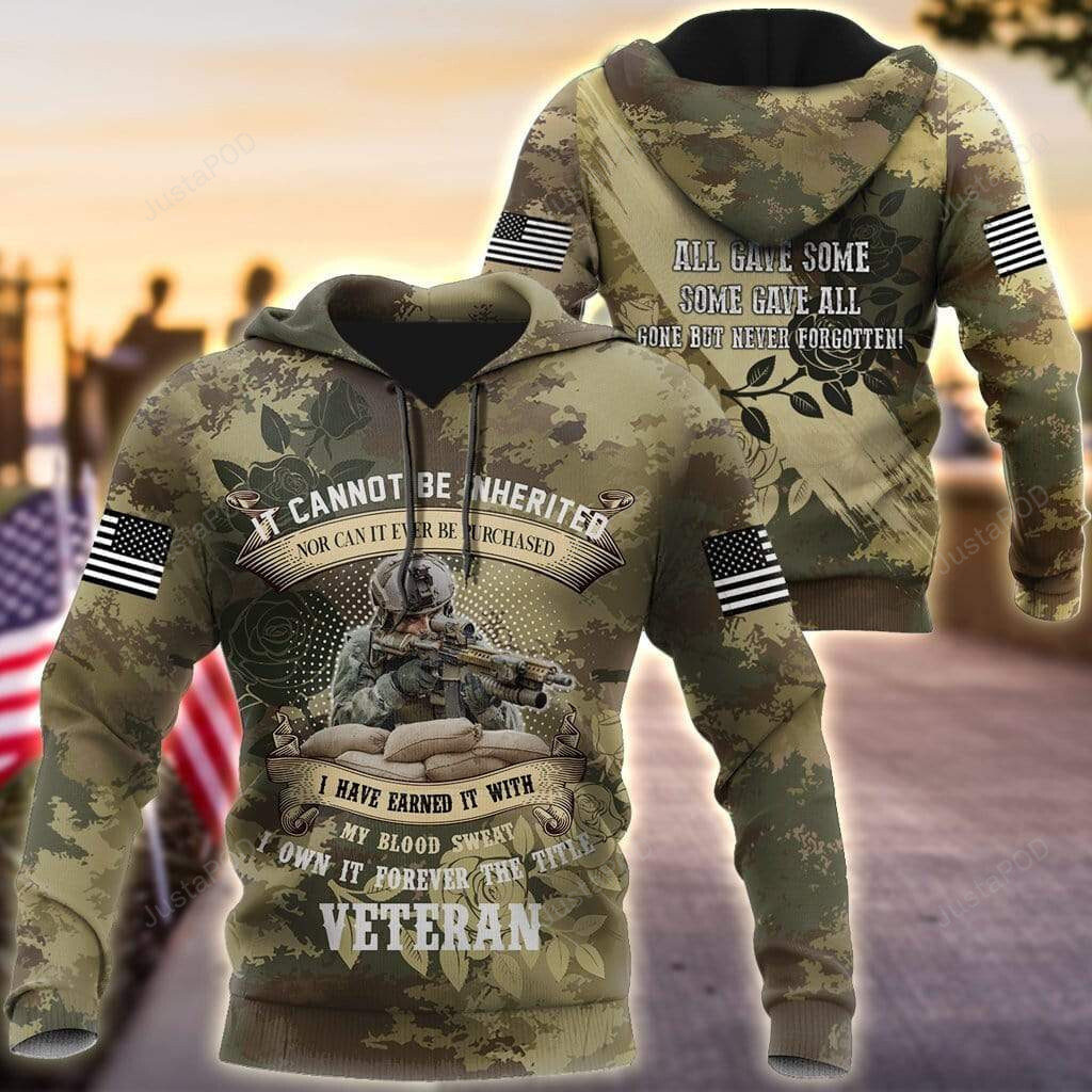 It’s Can Not Be Inherited Veteran Memorial Day 3D All Print Hoodie, Zip- Up Hoodie 4