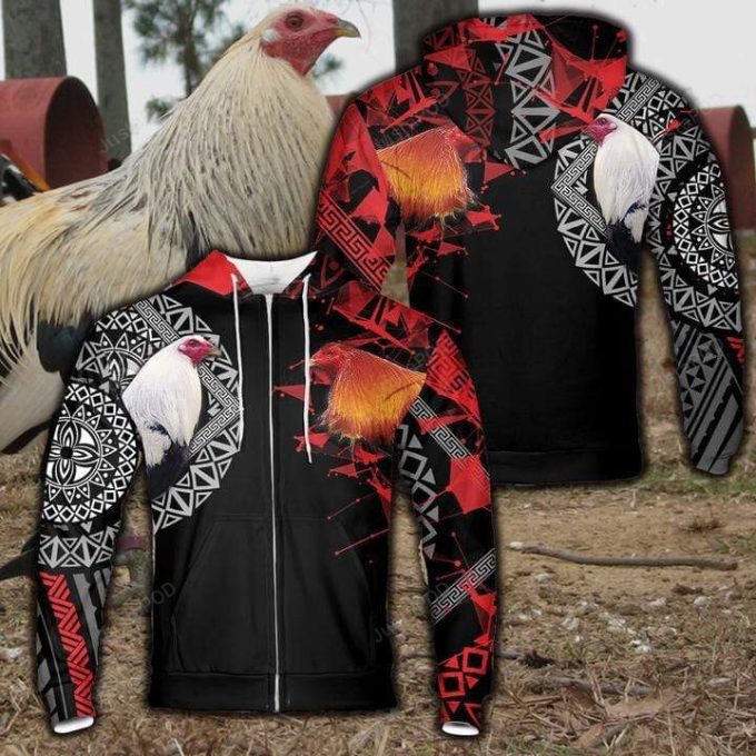 Cool Rooster And Kelso 3D All Print Hoodie, Zip- Up Hoodie 1