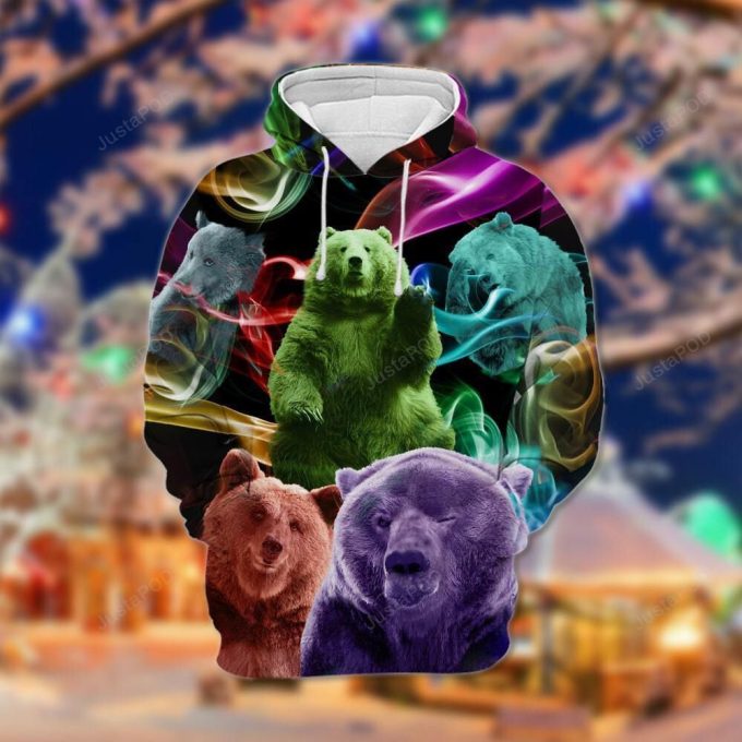 Amazing Bear 3D All Over Printed Hoodie, Zip- Up Hoodie 1