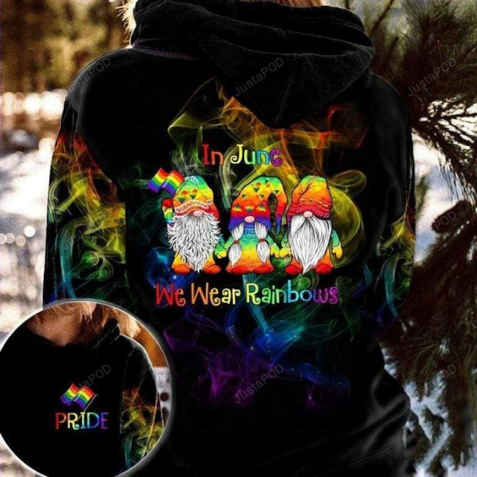In June We Wear Rainbows 3D All Print Hoodie, Zip- Up Hoodie 1