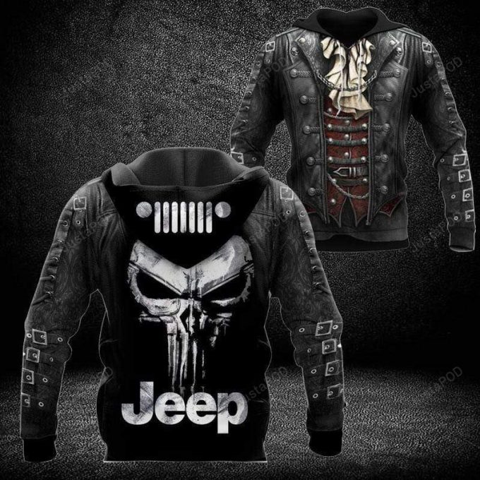 Jeep For Earl Skull 3D All Print Hoodie, Zip- Up Hoodie 1