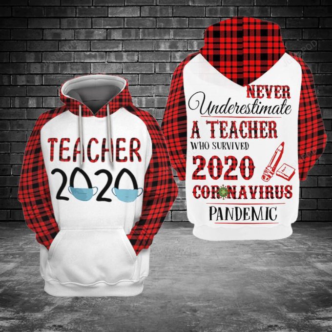 Teacher 2020 3D All Print Hoodie, Zip- Up Hoodie 1