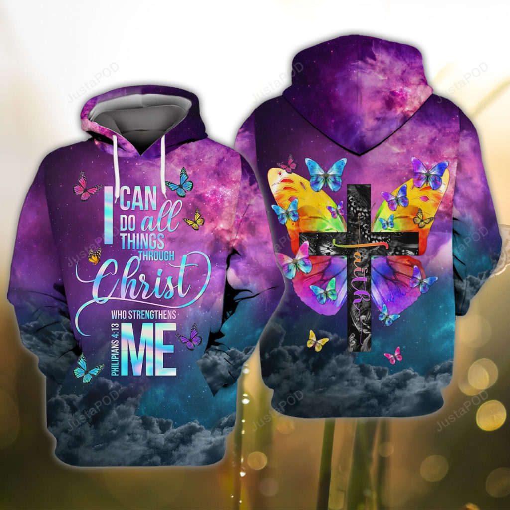 I Can Do All Things Through Christ 3D All Print Hoodie, Zip- Up Hoodie 4