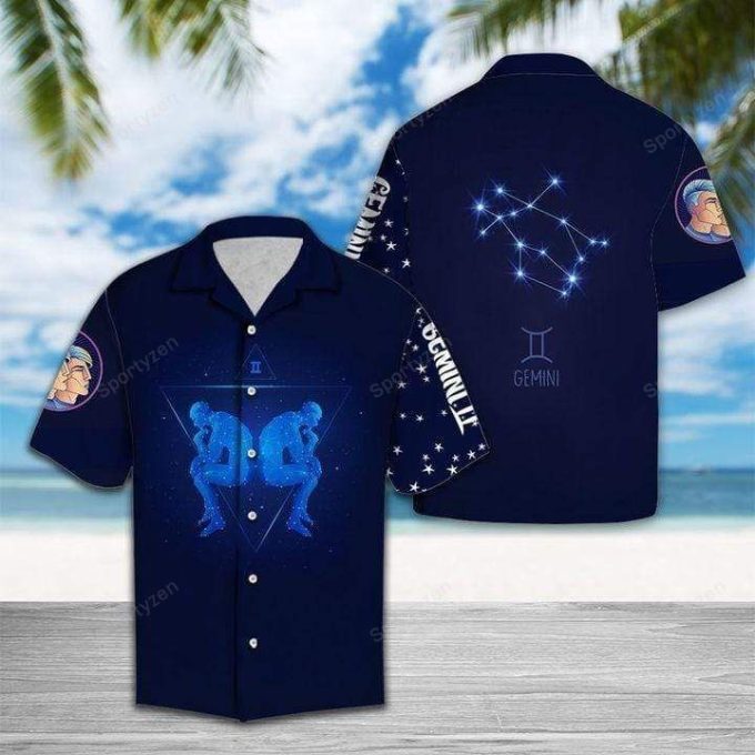 Gemini Horoscope Zodiac Hawaiian Shirt Birthday Gifts 1