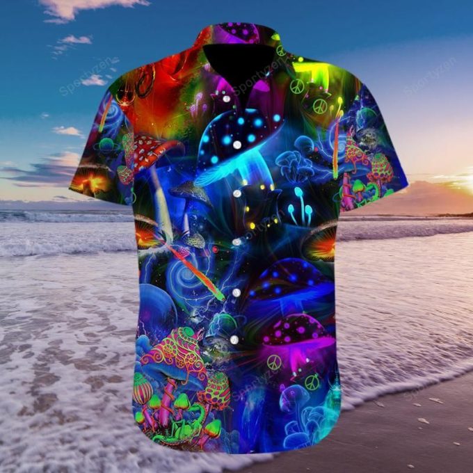 Amazing Magic Mushroom Hawaiian Aloha Shirts #810H 1