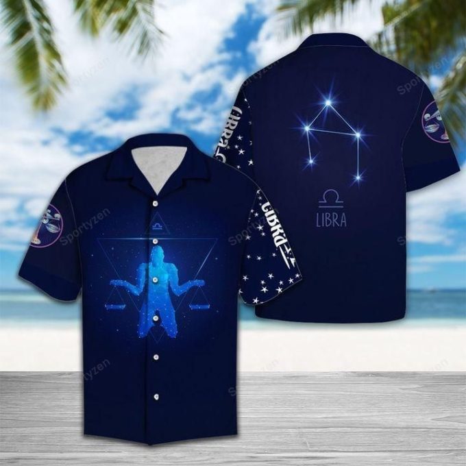 Libra Horoscope Zodiac Hawaiian Shirt Birthday Gifts 1