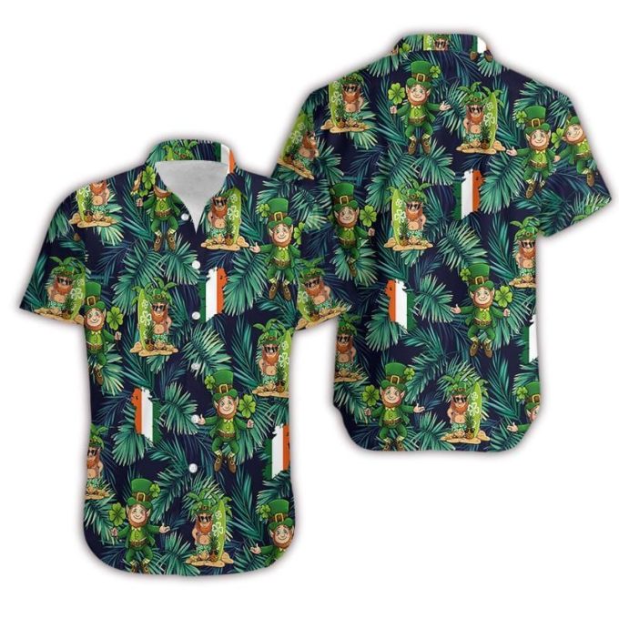 Happy Leprechaun Patrick'S Day Hawaiian Aloha Shirts #Dh 2