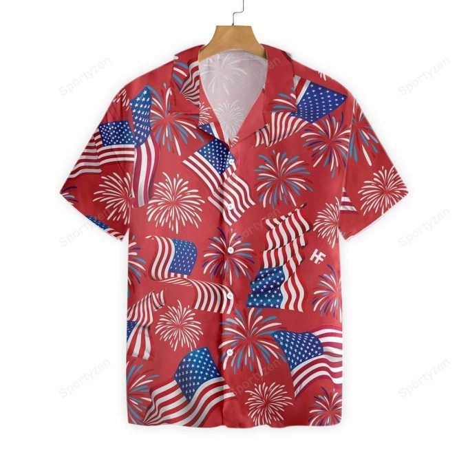 Happy July 4Th American Patriotic Unisex Hawaiian Shirt 1