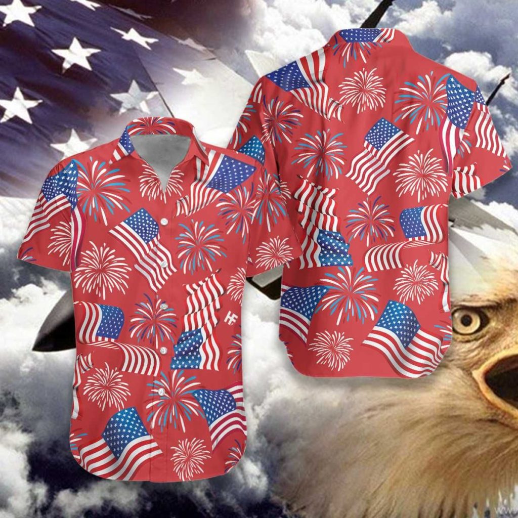 Happy July 4Th American Patriotic Unisex Hawaiian Shirt 7