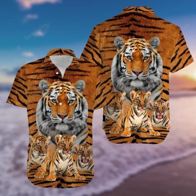 Awesome Tiger Hawaiian Aloha Shirts #151220H 1