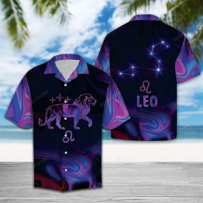 Amazing Leo Horoscope Hawaiian Shirt Zodiac Birthday Gifts 1