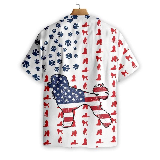July 4Th Poodles American Flag Unisex Hawaiian Shirt 2