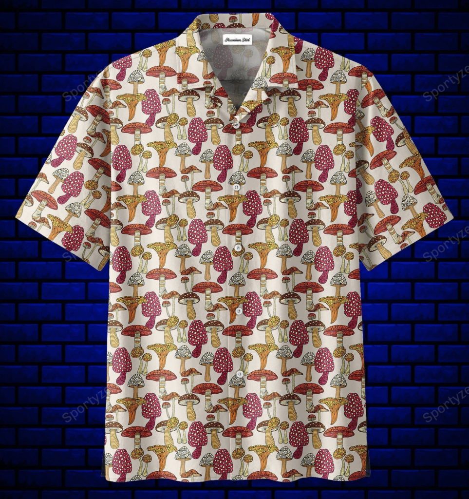 Cool Art Mushroom Don'T Eat Me Hawaiian Aloha Shirts #Dh 4