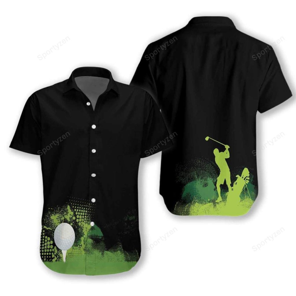 Golf Grunge Unisex Hawaiian Shirt #V 4