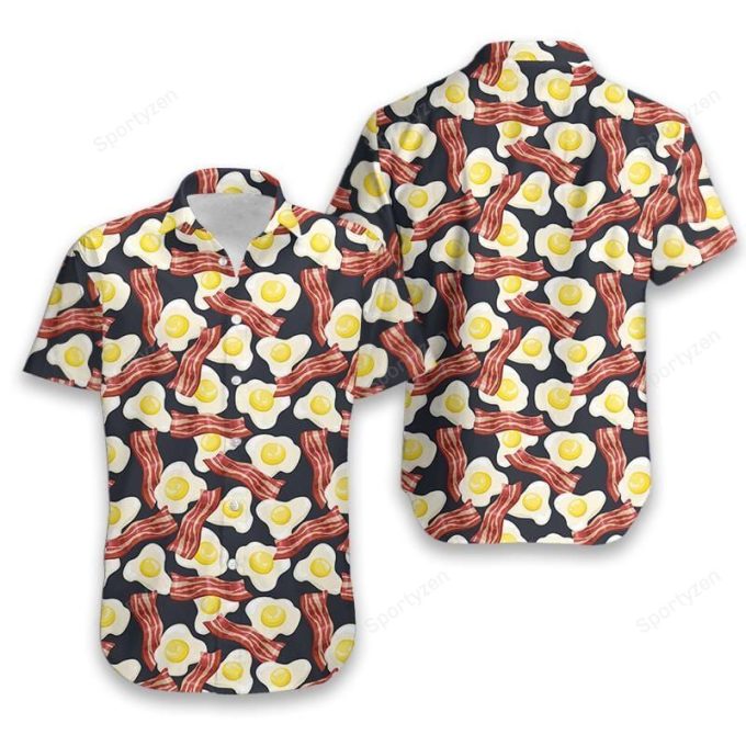 Amazing Bacon And Fried Eggs Hawaiian Aloha Shirts #21421Dh 1