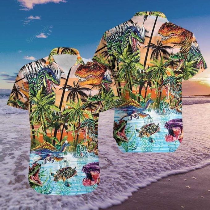 Always Be Dinosaur Hawaiian Aloha Shirts #311L 1