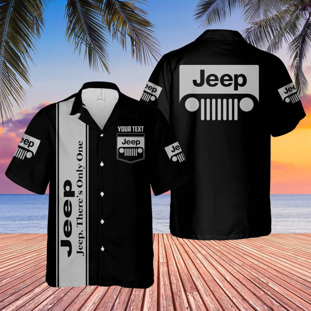 Custom Name There'S Only One Jp Black Grey Hawaiian Aloha Shirts #V 5