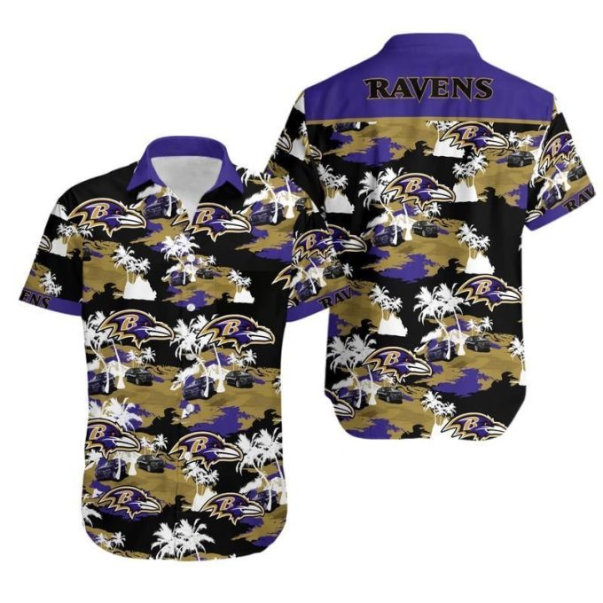 Baltimore Ravens Logo Hawaiian Shirt Ver 290 1