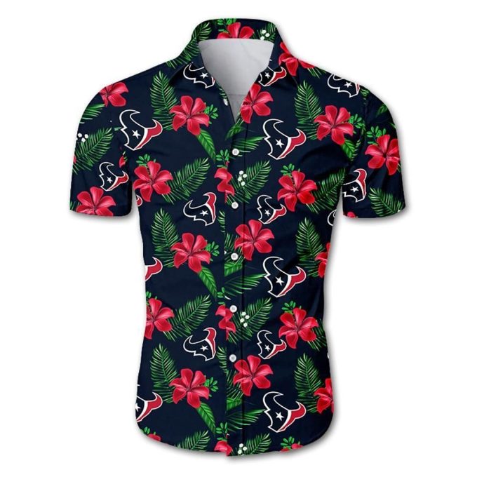 Houston Texans Tropical Flower Hawaiian Shirt Ver 236 1