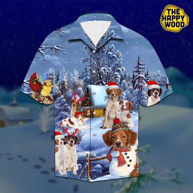Brittany Spaniel Christmas Hawaiian Shirt Ver 84 1