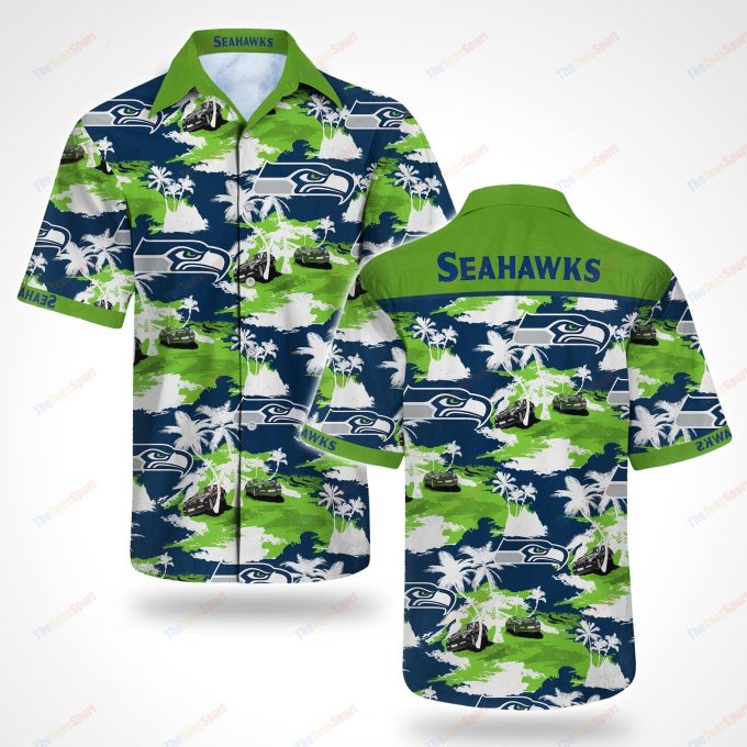 Seattle Seahawks Flower Hawaiian Shirt Ver 128 1
