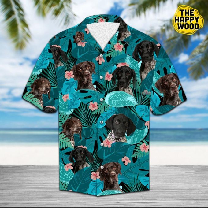 Tropical German Shorthaired Pointer Hawaiian Shirt Ver 459 1