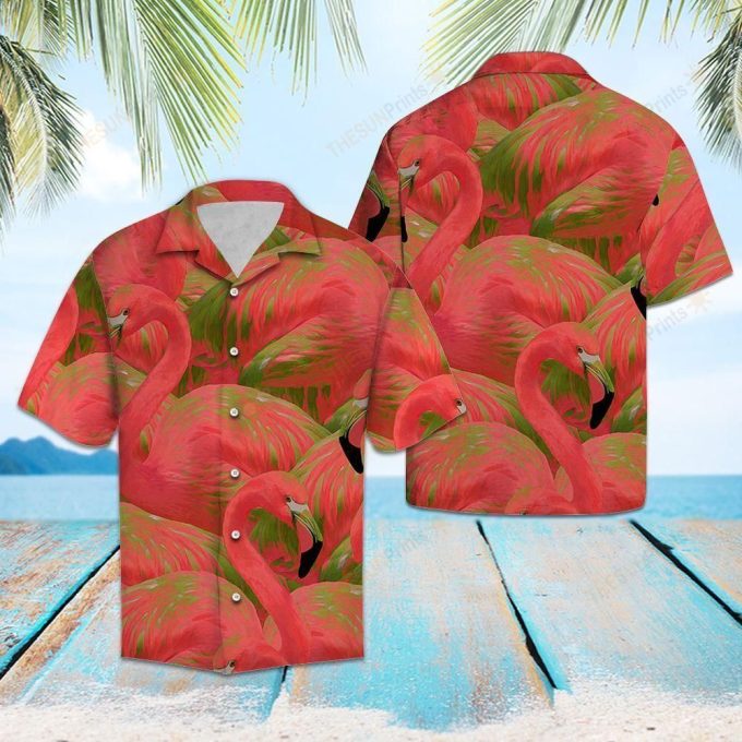 Colorful Flamingo Hawaiian Shirt Ver 406