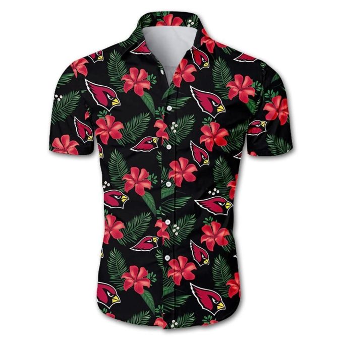 Arizona Cardinals Tropical Flower Hawaiian Shirt Ver 322 1