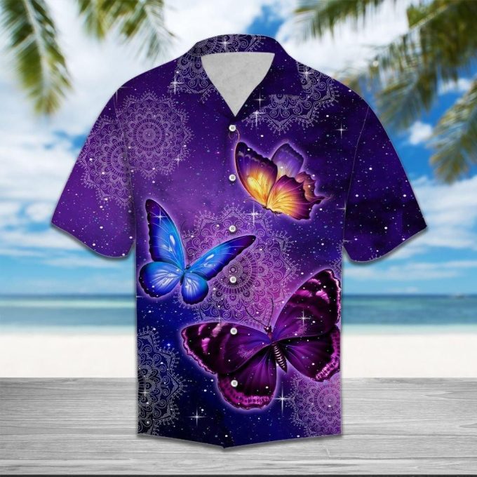Butterfly Purple T3006Hawaiian Shirt Ver 327 1