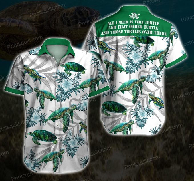 Turtles Lovers 3D Hawaiian Shirt Ver 30 1