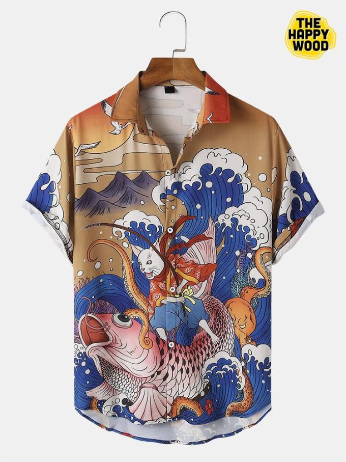 Carp Ukiyoe Hawaiian Shirt Ver 126 1