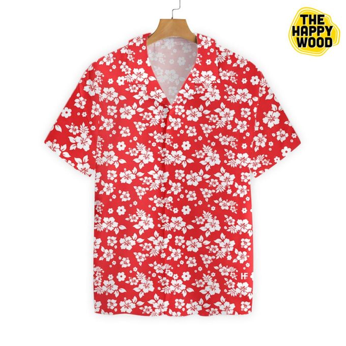 Floral Flower Red Hawaiian Shirt Ver 62 1